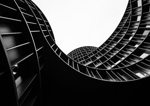 Abstracte opname van Axeltorens in Kopenhagen