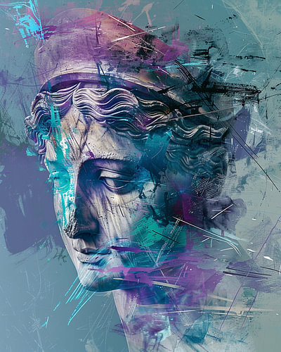 Modern Aphrodite – Neo-expressionistisch portret van een godin