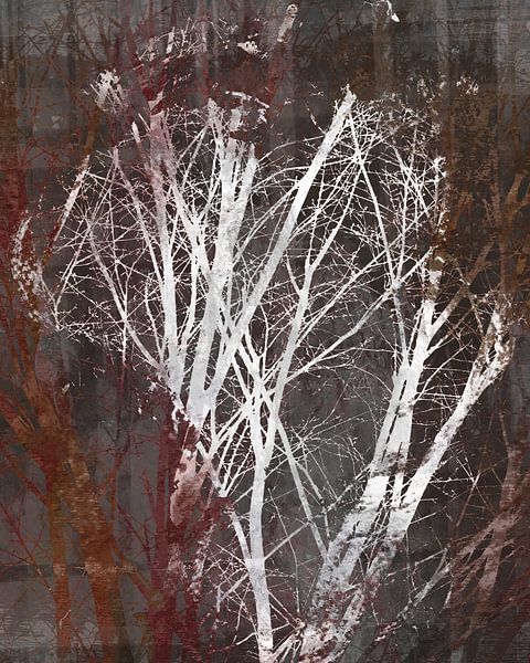 Abstract Nordic Nature Landscape by Mad Dog Art