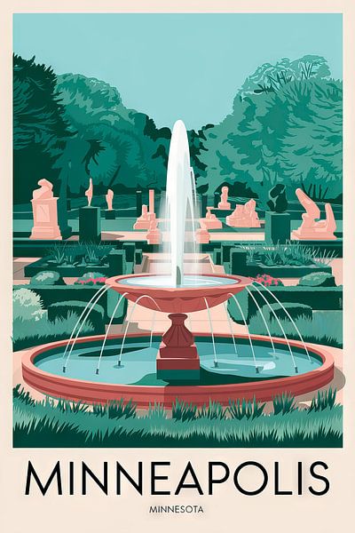 Minneapolis, Minnesota van Poster Art Shop