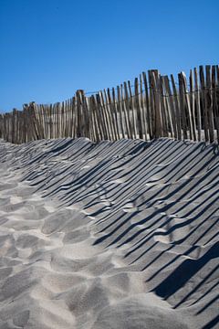 Shadow of Poles on the Beach of Monster by Kim Van Uuden