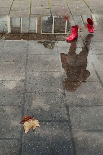 Reflecties van Mysterie: De Laarzen van een onzichtbaar meisje