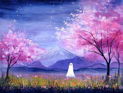 Spook in de Sakura van Littlewhitecat