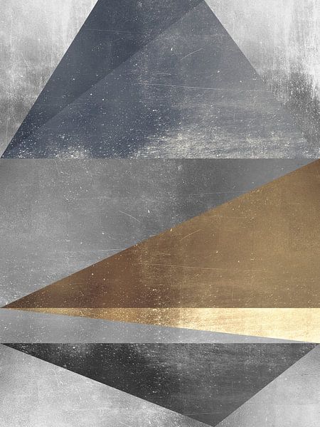 Gouden geometrie 1 van Vitor Costa
