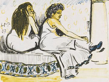 Max Pechstein, Dans le harem, 1909