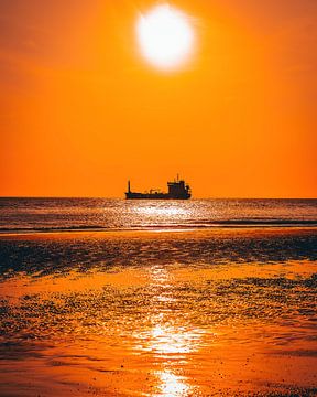 Sonnenuntergangsschiff II von de Utregter Fotografie