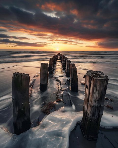 Goldene Stunde am Meer von fernlichtsicht