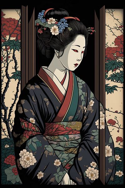 Betoverende Geisha, Harmonie van Schoonheid van Peter Balan