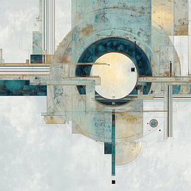 Stilvolle Lobby | Architektonischer Kreis – Luxuriöse Lobby von Blickfänger Gemälde