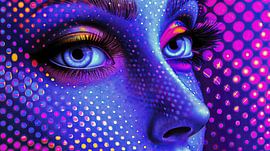 Abstraktes Gesicht von Frank Heinz