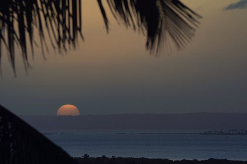 zonsondergang in mozambique