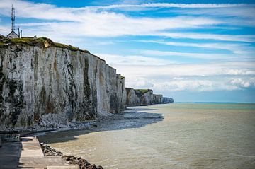 the chalk cliffs of etretat