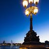 Lantaarn op de Lombardsbrücke in Hamburg van Marc Heiligenstein