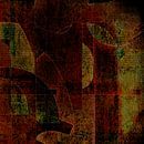 Circumfluent: Fleshener 01 [digital abstract art, dark red and yellow] by Nelson Guerreiro thumbnail