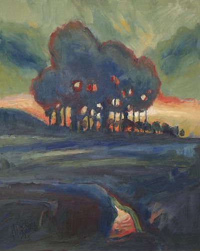 Zonsondergang in het Gulpdal