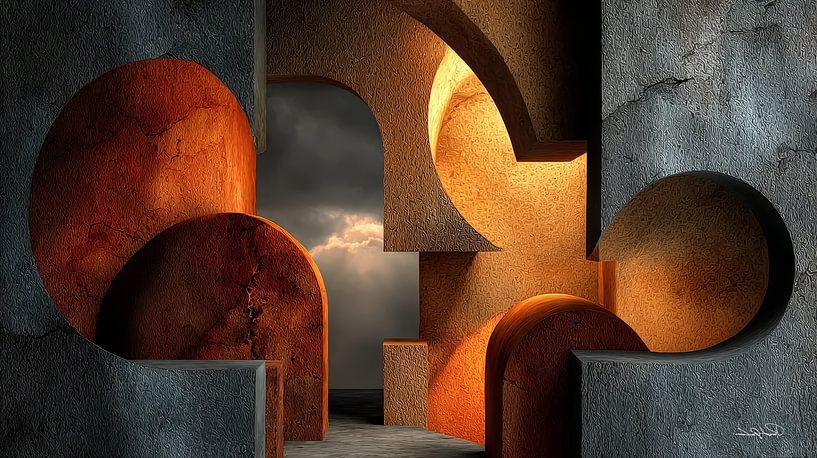 abstrakte Formen und Texturen von Gelissen Artworks
