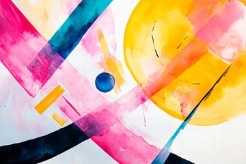 Abstract explosion of colour by Poster Art Shop