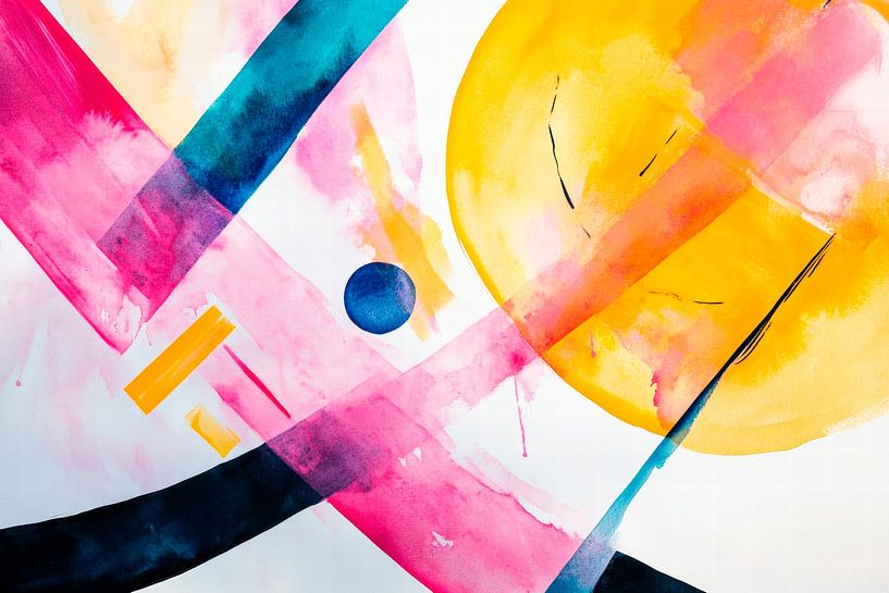 Abstrakte Farbenexplosion von Poster Art Shop