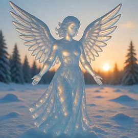 Aurora of the frozen angel by Jean Pierre
