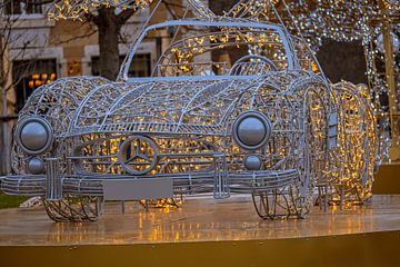 Kerst roadster gemaakt van draad en licht van Photoart-Naegele