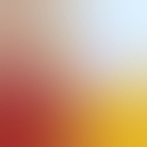 Retro jaren 70 neonkunst. Abstract verloop in geel, verbrand oranje, lichtblauw.