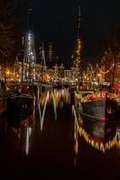 WinterWelVaart in Groningen met uitzicht op de Akerk