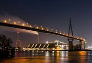 Köhlbrandbrücke Hamburg bei Nacht von Nils Steiner Miniaturansicht