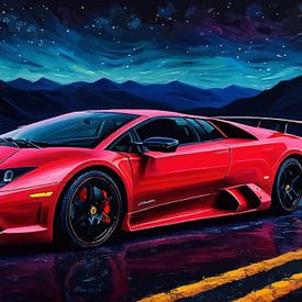 De Lamborghini Murciélago - Shadow Red Edition van MIROKKU
