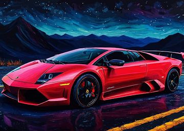 De Lamborghini Murciélago - Shadow Red Edition van MIROKKU