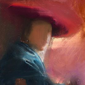 Meisje met de rode hoed | Johannes Vermeer - Girl with the Red Hat van MadameRuiz