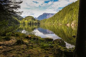 Spiegelung im Bergsee von Louise Poortvliet