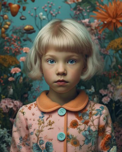 Kleurrijk fine art portret