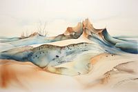 Aquarell Dünen