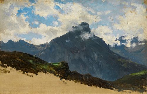 Carlos de Haes-Bergen van de haven van Pajares, Antiek landschap