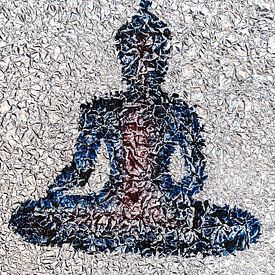 Buddha on aluminium foil by Stephan Zaun