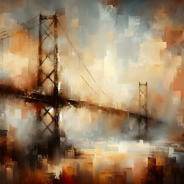 San Franciso Golden Gate Bridge by FoXo Art