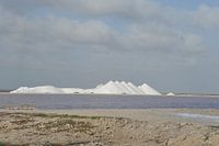salt mountains on Bonaire