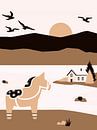 Skandinavische Herbst Landschaft in Schweden von Mad Dog Art Miniaturansicht