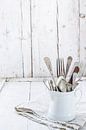 12460593 Vintage cutlery in a porcelain can by BeeldigBeeld Food & Lifestyle thumbnail