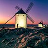 Sonnenuntergang über den Windmühlen von Consuegra - Spanien von Achim Thomae Photography