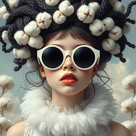 A portrait of a girl What a day today. by J.a Dijkstra