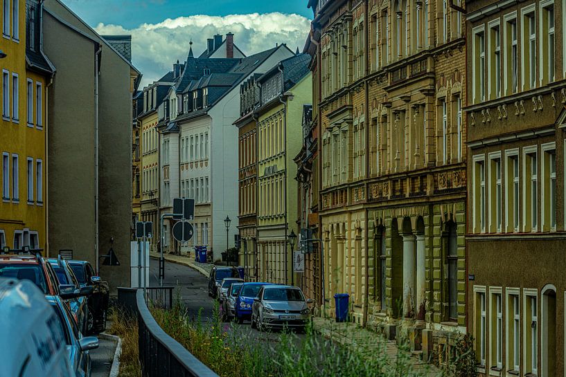 On the road in the Erzgebirge Annaberg Buchholz by Johnny Flash