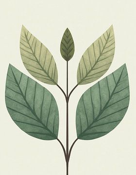 Stylized Botanical Study by Artistic