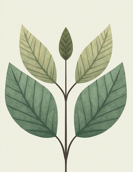 Stylized Botanical Study by Artistic