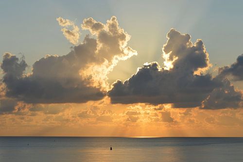 Zonsondergang aan de kust van Walcheren