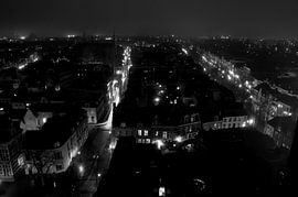 Nachtpanorama Voorstraat, Utrecht by Maurice Moeliker