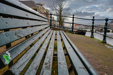 Bench at the Amstel by Peter Bartelings