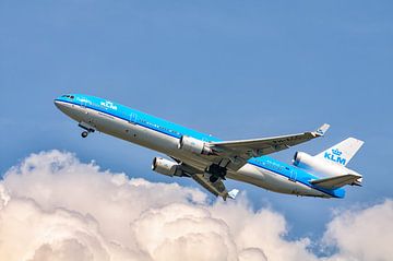 KLM McDonnell Douglas MD-11 vliegtuig in de lucht van Sjoerd van der Wal