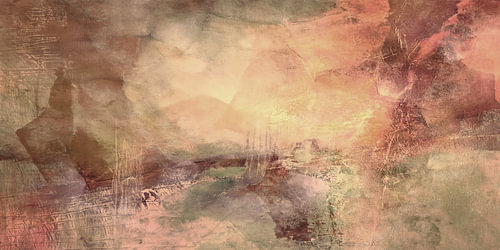 Composition in Sage and Rose by Annette Schmucker