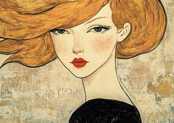Ginger Glance van Blikvanger Schilderijen